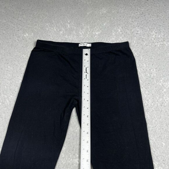 Johnny Was Los Angeles Leggings Womens S Black Floral Embroidered Stretch Cotton - Picture 5 of 10